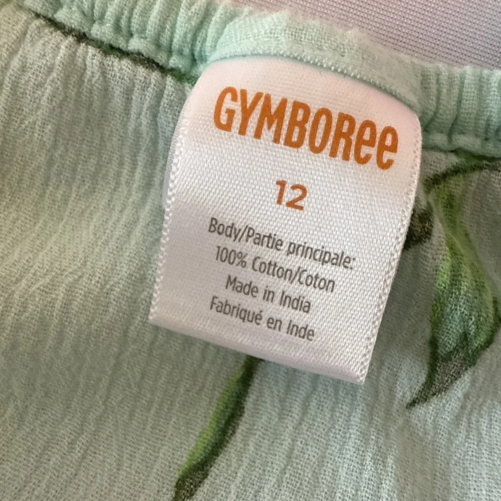 Gymboree Floral Sleeveless Ruffle Crinkle Cover Up Girls 12 Beach Cottage Easter